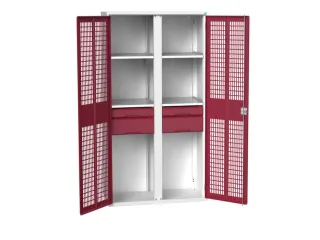 universele kast,HxBxD 2000x1050x550mm,4xStalen bodem,4lade(n) - 1