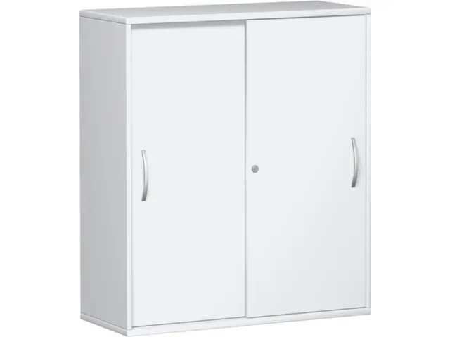 schuifdeurkast,HxBxD 1150x1000x430mm,decor romp wit,decor front wit