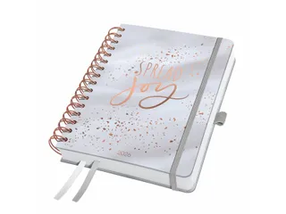 Spiraal-agenda Inspire A5 2026 (NL/FR/ EN/DU) Glittery Joy hardcover - 1