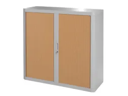 Roldeurkast HxBxD 1040x1100x415mm 2 Oh Romp Grijs Front Beuken