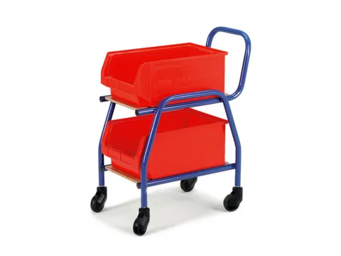 bijzetwagen,draagverm. 100kg,2etage(s),laadvl. LxB 495x275mm,houtplaat