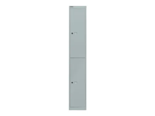 Garderobekast 1802x305x457mm 1x2 Vakken Plaatstaal Lichtgrijs