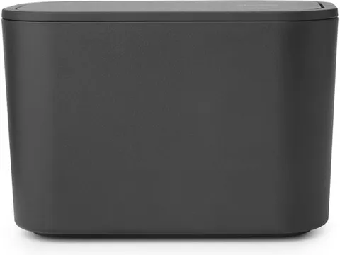 Mindset Badkamer afvalbakje 1.28 Liter Donkergrijs