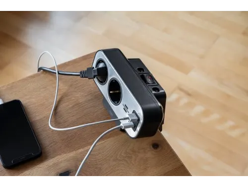 Stekkerdoos Brennenstuhl Estilo bureau duplex 10-voudig 1 USB C, 1 USB