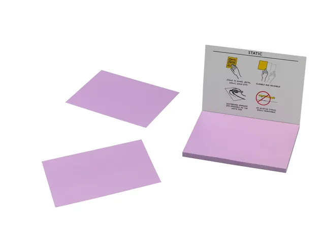 Statische Brainstorm Notitieblokjes 100x70mm Paars 100 vel