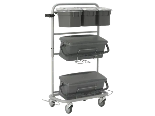 ErgoClean 580410 QSR trolley voor microvezelreiniging Slimline