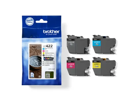 Inktcartridge Brother LC-422VAL zwart 3 kleuren