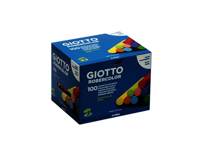 Schoolbordkrijt Giotto ass doos à 100 stuks