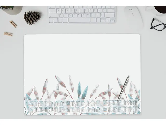 Designonderlegger Sigel Frosted Leaves 25/26/27 met afgeronde hoeken A