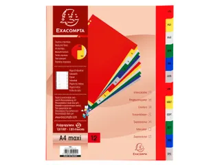 Bedrukte Tabbladen A4+ Jan-dec Assorti Pp 0.12mm 12-delig 11-gaats(FR) - 3