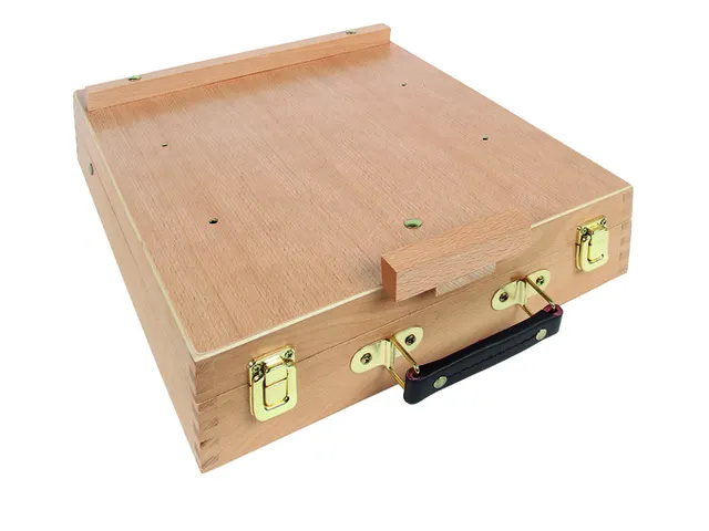 Coffret chevalet Conda bois 42x33x8,5cm