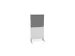 cloison de séparation,Hxl 1545x800mm,Bl-blanc,BN8078-gris