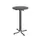 statafel,HxØ 1090x700mm,rond,4voeten antraciet,blad MDF antraciet
