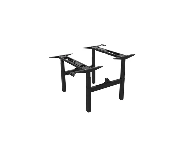 Elektrisch Verstelbaar Zit-Sta Frame Duo Bureau Zwart 180Cm