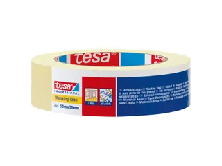 Afplaktape tesa Professional 4323 19mmx50m lichtcrème - 1