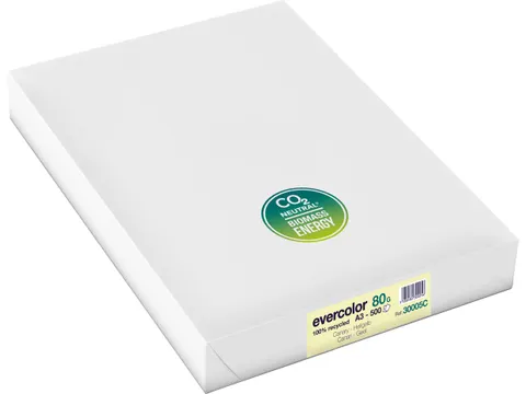 Evercolor gekleurd Gerecycleerd Papier A3 Geel