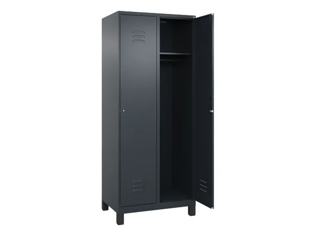locker,HxBxD 1950x800x500mm,2vak,vak B 400mm,cil.-slot,voeten
