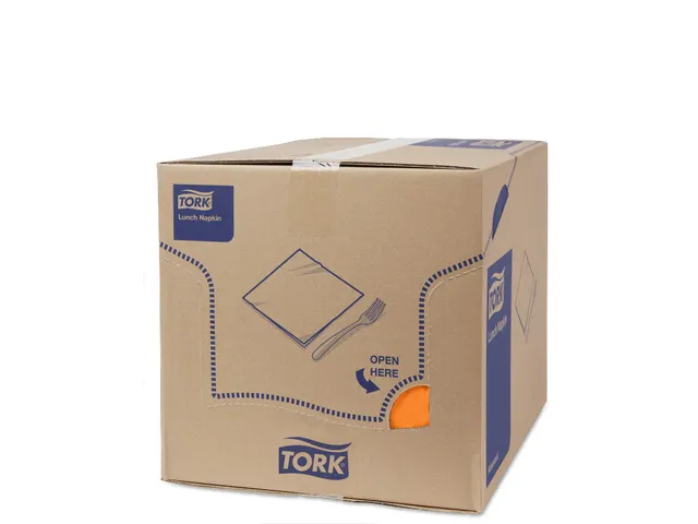 Tork 477870 Soft Lunchservet Advanced Oranje 33x33cm