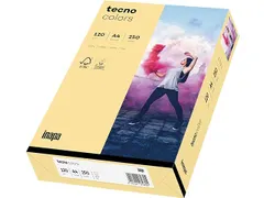 Inapa Tecno colors Gekleurd papier A4 Chamois 120 gram 250 vel