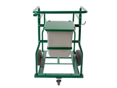 Containerkar voor 2x 120 Liter Container Groen