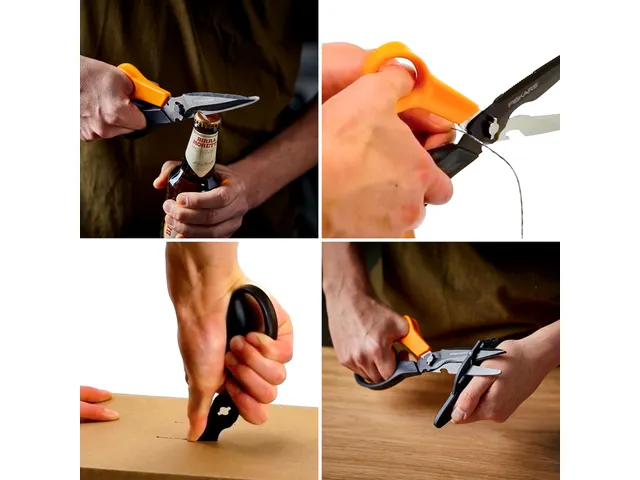 Schaar Fiskars Cuts+More Titanium multifunctioneel zwart