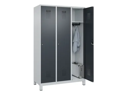 locker,HxBxD 1950x1200x500mm,3vak,vak B 400mm,cil.-slot,voeten