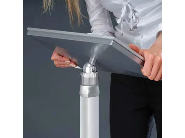 Infodisplays H 910-1250Mm Din A4 Staand En Liggend 90° Kantelbaar