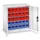 Stellingkast 830x700x300mm 4 Legborden 30 Magazijnbakken Ral 7035