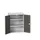 universele kast,HxBxD 1000x800x550mm,2xStalen bodem,draaigrendelslot