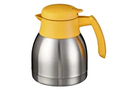Thermoskan Bravilor dubbelwandig 1 liter RVS geel