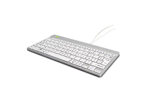 Ergonomisch toetsenbord R-Go Compact Break AZERTY (FR) Wit bedraad