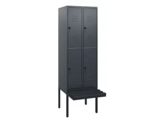 Dubbeldekse dekenkist,HxBxD 1950x600x815mm,2x2vak.,vak B 300mm - 1