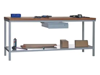 Werkbank 900x2000x700mm 1lade Frame/behuizing Ral7035 Front Ral7035 - 3