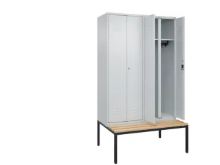 locker voor scheiding van kleding,HxBxD 2120x1200x815mm,4vak - 2