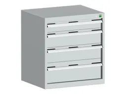 ladekast HxBxD 700x650x650mm 5laden romp RAL7035 front RAL7035