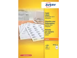 Etiket Avery DP246-100 70x36mm wit 2400stuks