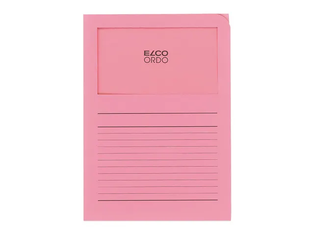Map Elco Ordo Classico mvenst A4 120gr 220x310mm roze 100st verp100220