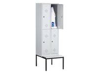 Zitbankkast HxBxD 2090x610x500mm Zitbank van PVC 2x2 Vakken B 300mm