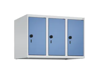 opzetkast,v. locker,3vak.,vak B 250mm,HxBxD 500x750x500mm,vleugeldeur - 1