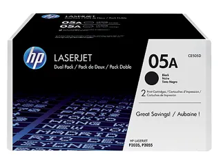 HP 05A CE505D Toner Zwart 2.3K Duopack Origineel - 1