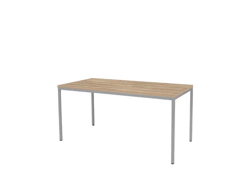 Domino Basic Tafel Vaste Hoogte 160x80 honey castello alu 4-poots