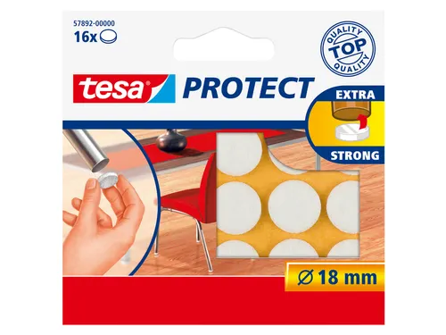 Beschermvilt Tesa antikras 57892 18mm rond wit