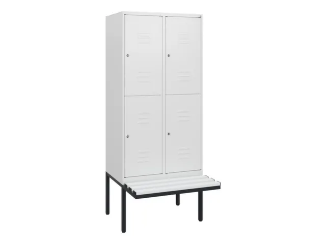 Dubbeldekse dekenkist,HxBxD 1950x800x815mm,2x2vak.,vak B 400mm