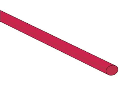 Thermische Krimpkous 3mm - Rood - 50 Stuks