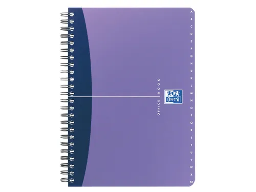 Indexboek Oxford Urban Mix A5 90vel alfabet lijn Assorti