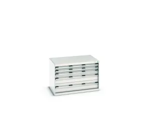 ladekast HxBxD 700x1050x750mm 5laden romp RAL7035 front RAL7035 - 7