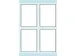 Boek Etiket Herma 5713 40x55mm wit met grijs kader 24 stuks