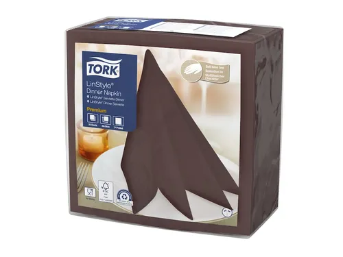 Tork 478727 LinStyle Dinnerservet Cocoa 39x39cm 1-laags 1/4-vouw