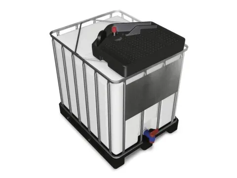 trechter,v. IBC inhoud 600-1000l,PE,afvoerend,vulcapaciteit 15l
