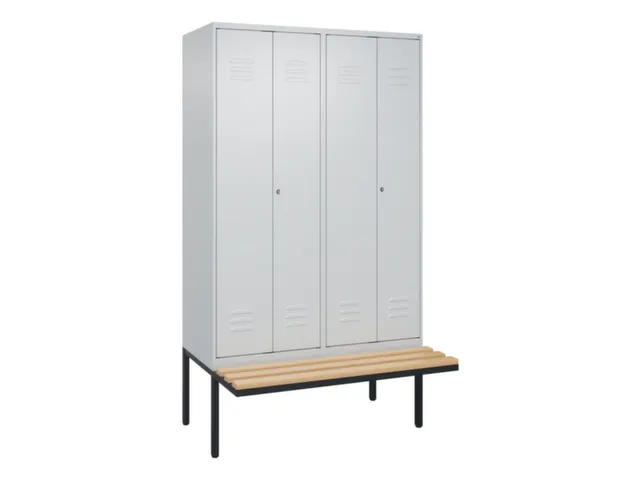 locker voor scheiding van kleding,HxBxD 2120x1200x815mm,4vak